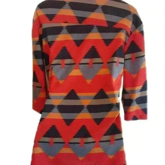 Reborn, Aztec Print,  Tunic Dress, Size M - Picture 2 of 3